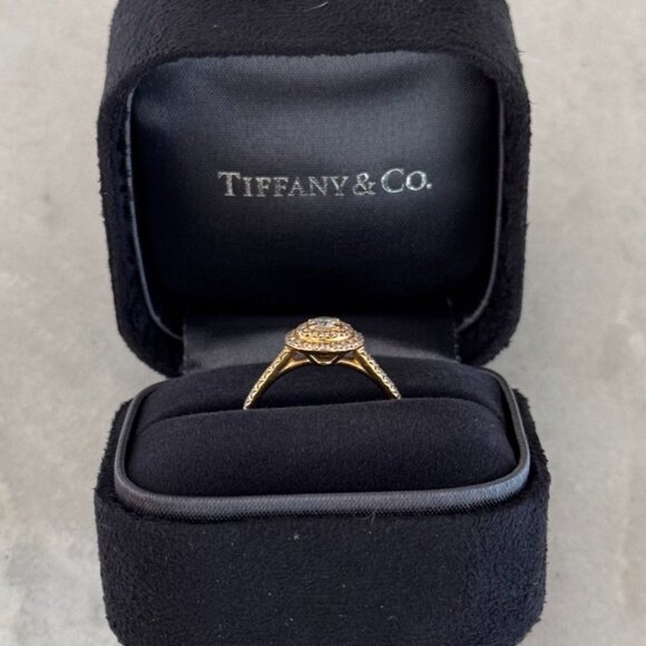 Tiffany & Co 18k Rose Gold Diamond Soleste® Ring - Picture 8 of 10